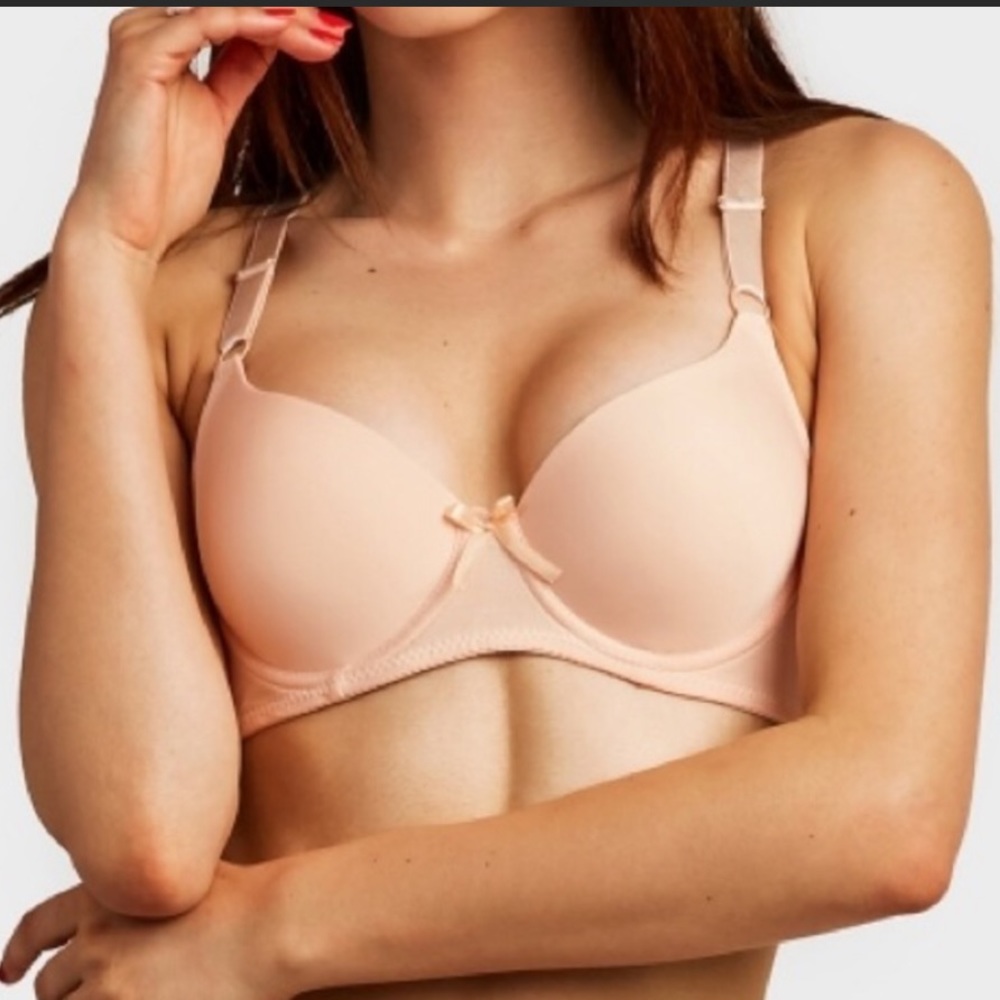 PUSH UP BRA    PADDED UNDERWIRE LIGHT BLUSH COLOR
